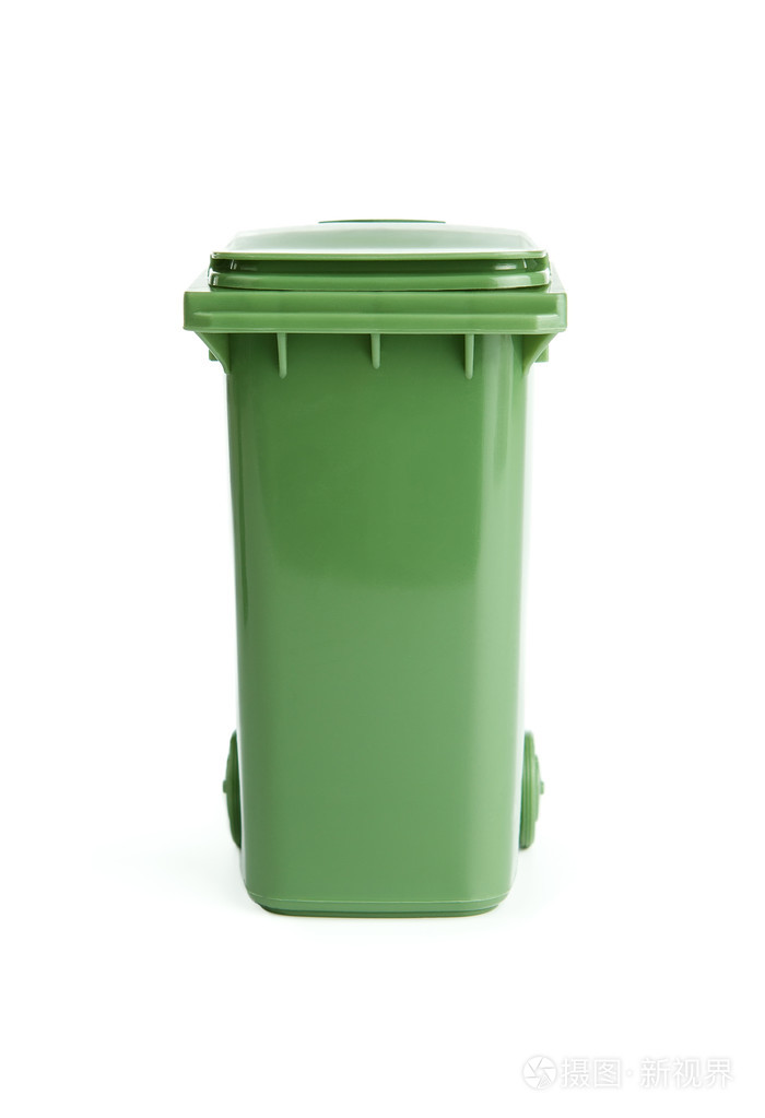 绿色塑料垃圾桶