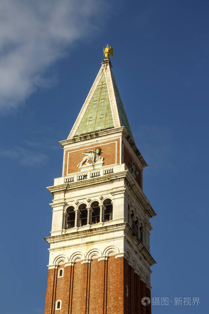 st标记的钟楼钟楼在意大利威尼斯2016