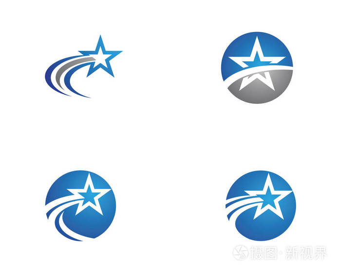 明星 Logo 模板矢量图标