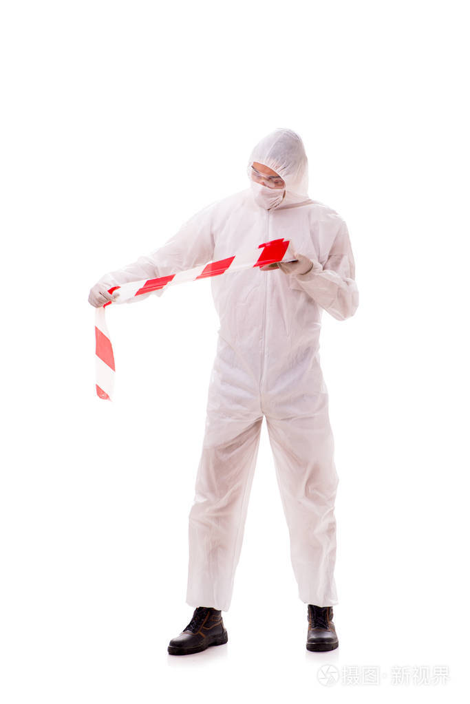 白色防护服法医专家