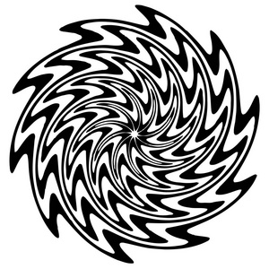 圆形几何图案, 抽象曼荼罗, 几何形状, 矢量插图照片