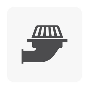 排水设备图标地漏或排水设备图标.房子的系统图标.