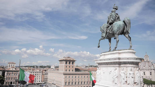 威尼斯广场雕像, 罗马, 意大利