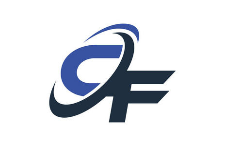 Cf 蓝色旋风全球数字商务信函徽标