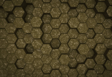 绿石六角型蜂窝式概念