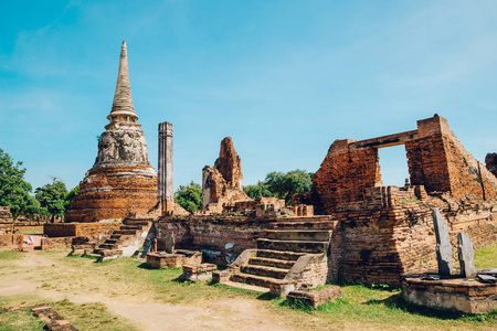 古代建筑在笏, 大城府, 泰国