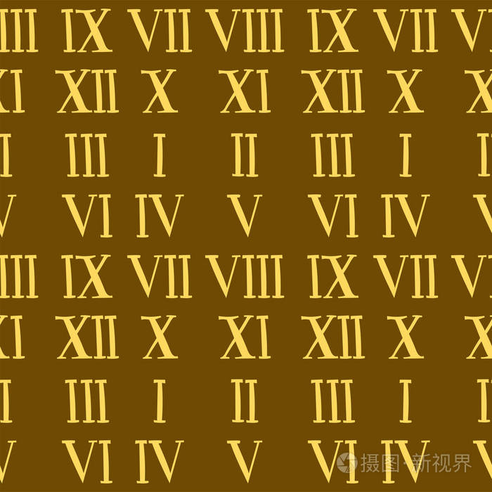 矢量罗马数字字母表符号标志插图设计数字符号