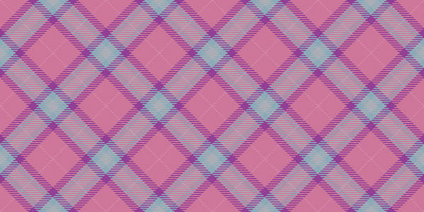 粉红蓝无缝格子菱形图案。格子地毯背景。格子纹理