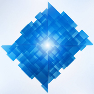 抽象蓝色技术几何企业设计背景