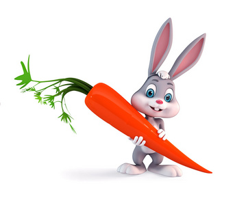 小兔子头像胡萝卜图片