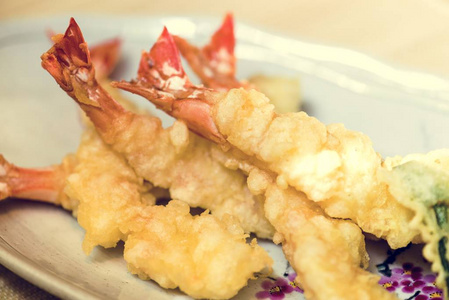 虾天妇罗的名菜日本料理图片