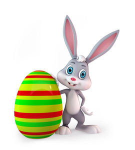 复活节兔子与大蛋