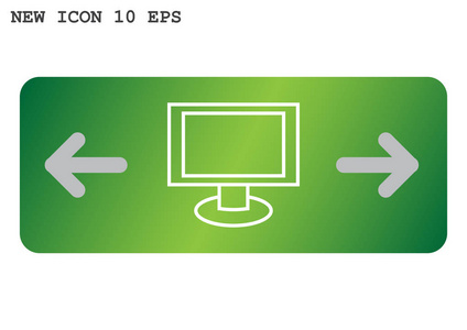 空白的监视器屏幕 web 图标