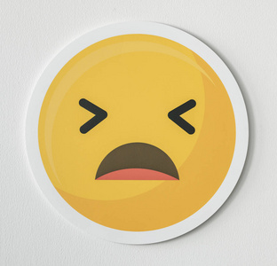 失望的脸失望的表情符号 emoji 表情脸图标照片