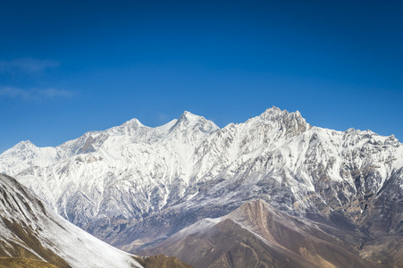 喜马拉雅山的全景