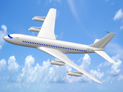 飞行的喷气式飞机图片