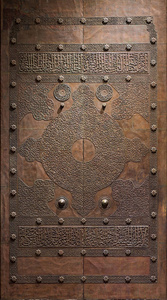 木质装饰镀铜门, 开罗, 埃及