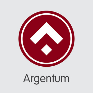 Argentum 加密币种。矢量 Arg 图标