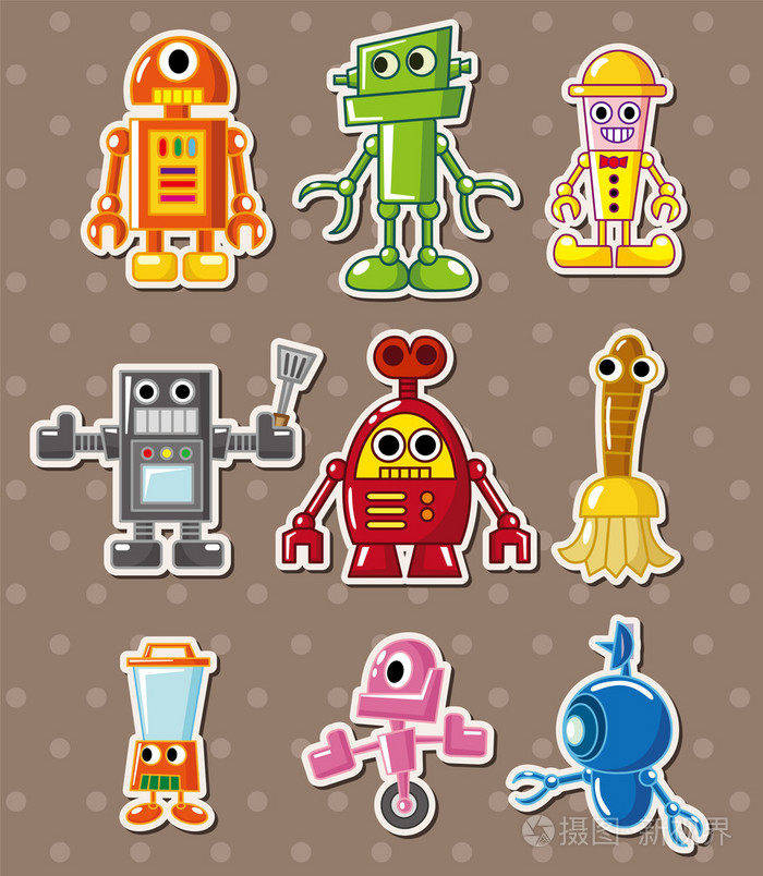 机器人贴纸