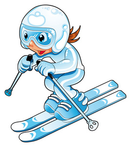 宝宝滑雪