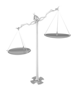 天平平衡和不平衡示意图图片