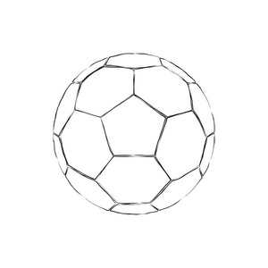 独立足球轮廓矢量图标