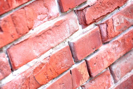 风化染色旧红砖壁背景