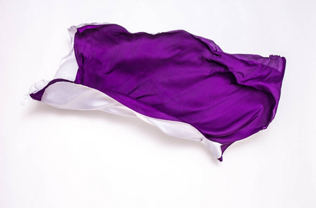 抽象的紫色和白色的面料运动