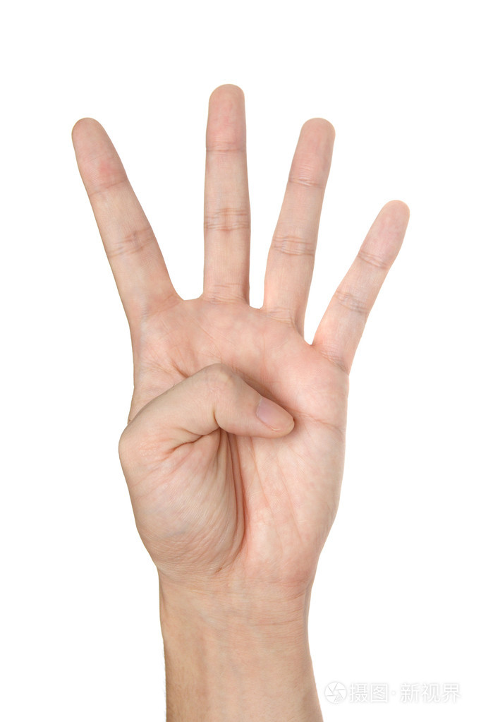 在白色背景上孤立的手势照片-正版商用图片04g0az-摄图新视界