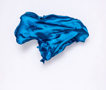 在运动中的抽象蓝色织物