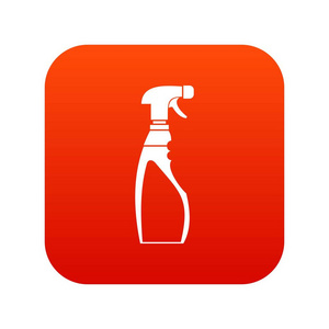 喷雾瓶图标数字红色