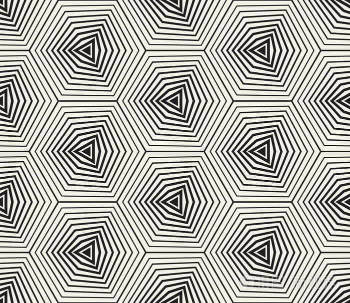 矢量无缝模式现代时尚的抽象质感从带区元素重复几何形状