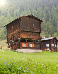 仿古木房屋瑞士图片