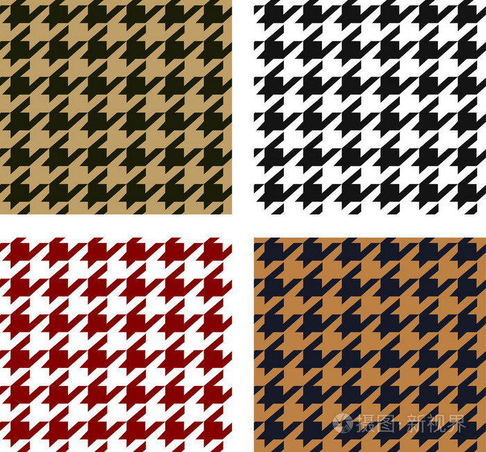 无缝千鸟格图案