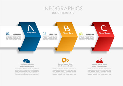 信息模板。矢量插图。可用于工作流布局关系图业务步骤选项横幅