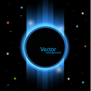 黑色与蓝色抽象矢量背景与黑色设计蓝色闪亮效果照片