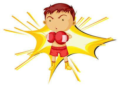 男孩拳击图片
