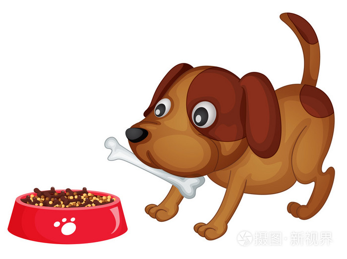 狗狗的晚餐
