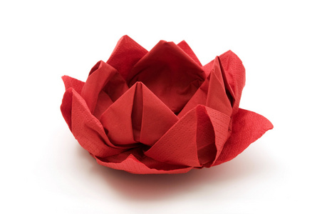 红莲花折纸