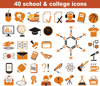 40 的学校和学院图标