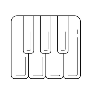 钢琴键线图标图片