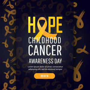 儿童癌症宣传日横幅图片
