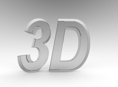 3d 字母符号良好的演示和营销