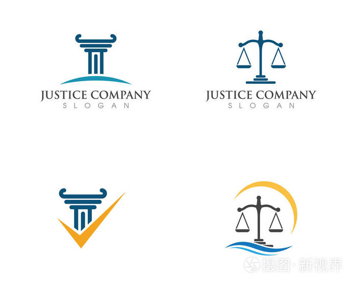 正义法律标志模板载体