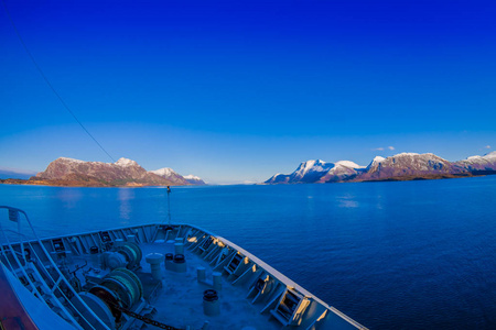 hurtigruten 船舶巡航, 前端的户外景观