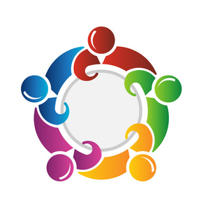 绕圈子的团队照片