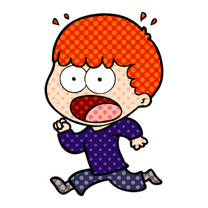 动画片震惊了人逃跑卡通哭女孩逃跑了笑狐狸逃跑可爱的小兔子躲过日食