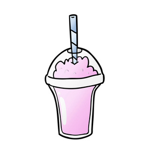 思乐卡通冰沙的矢量图解照片