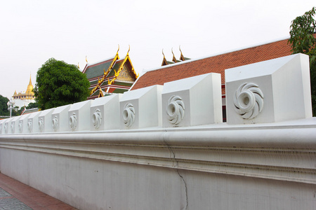 泰国寺庙的墙