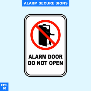 矢量样式版本中的紧急警报和安全警报标志, 易于使用和打印